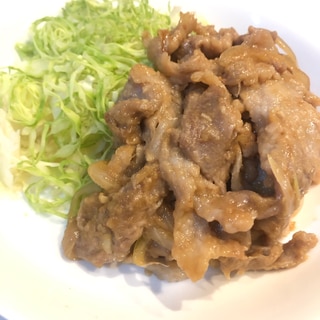 簡単♡豚コマ肉の生姜焼き